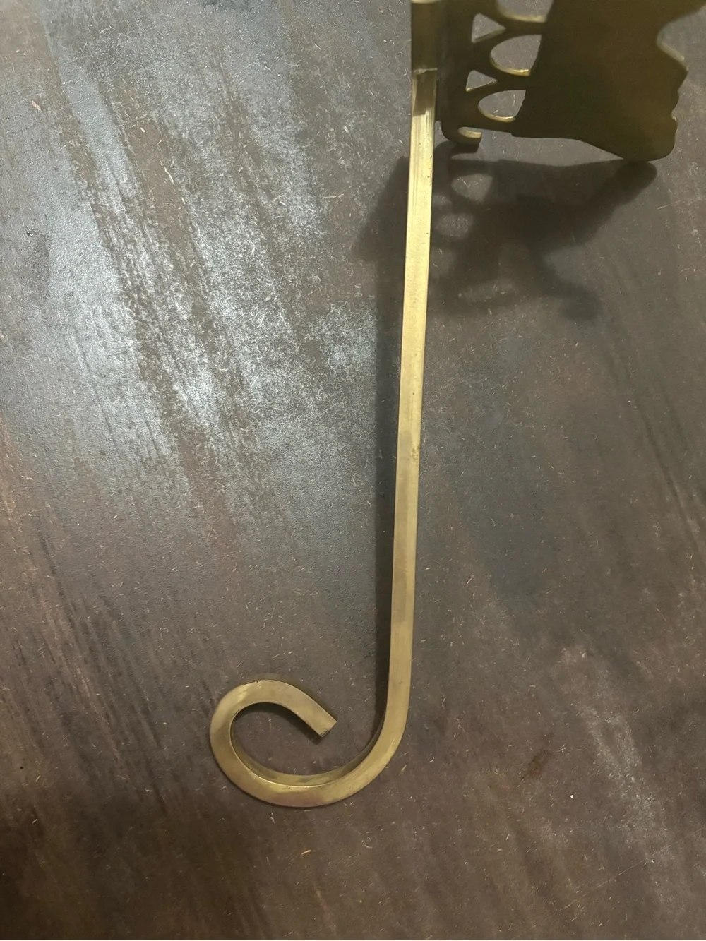 Brass Christmas Sleigh Stocking Holder
